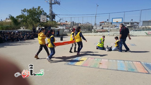 كفرقاسم : نظام وانتظام ومسؤولية في التمرين المدني في مدرسة جنة ابن رشد الابتدائية 